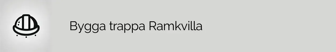 Bygga trappa Ramkvilla